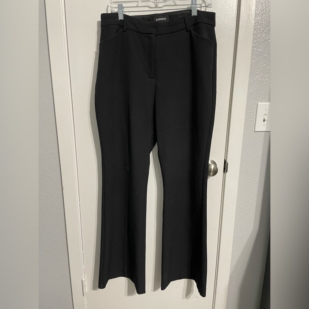 Express Black Flare Women's Trouser Pants